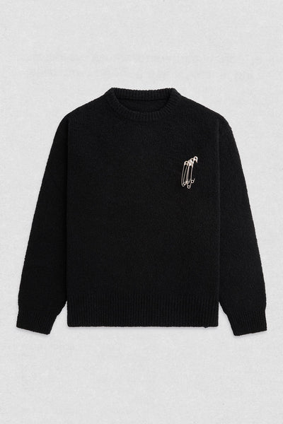 Black Boucle Zoey Knit