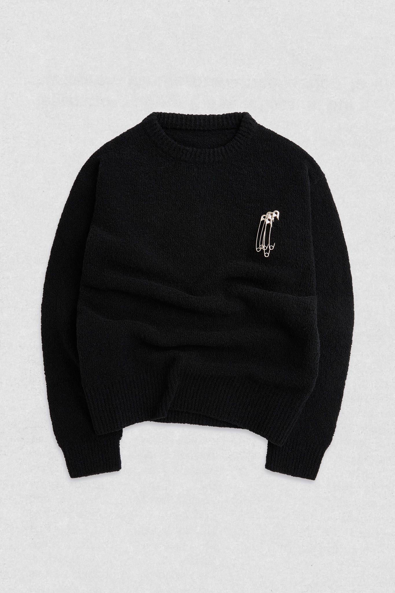 Black Boucle Zoey Knit