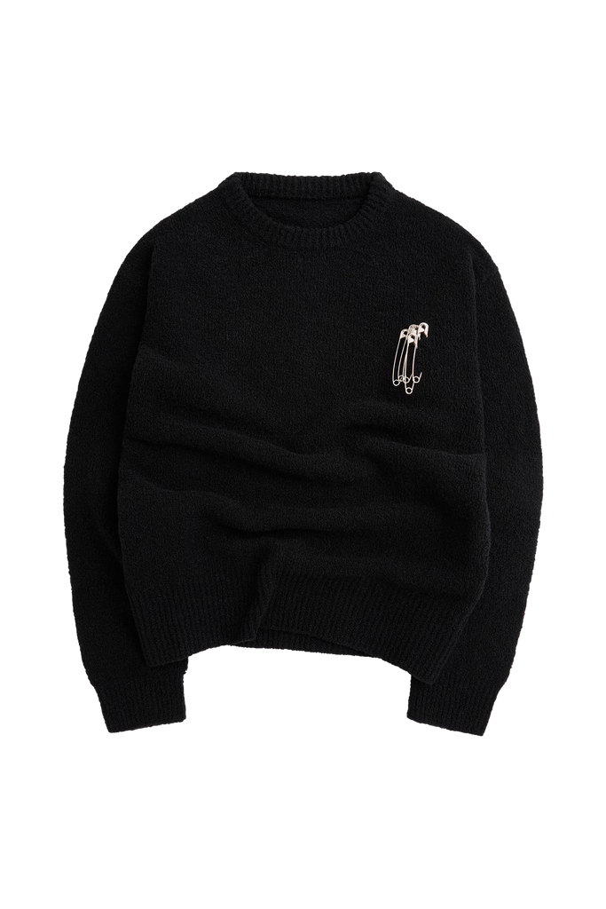 Black Boucle Zoey Knit – RÉLYK STONE