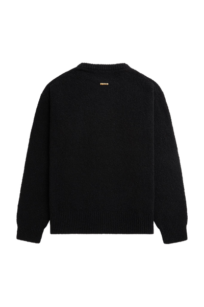 Black Boucle Zoey Knit