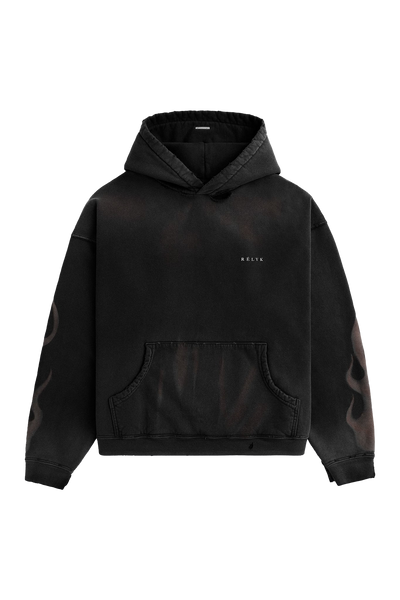 Flame Black Tommy Hoodie