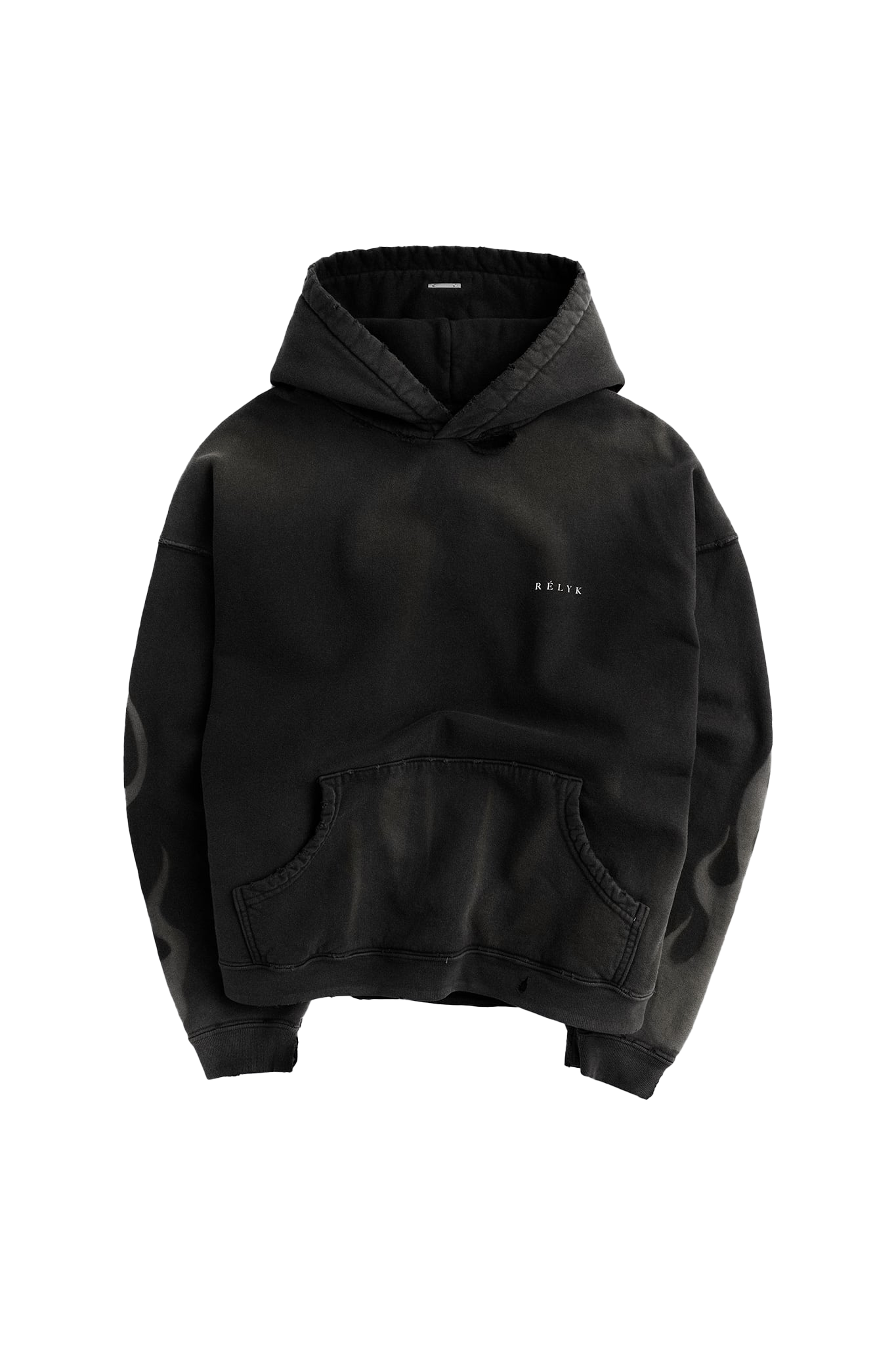 Flame Black Tommy Hoodie