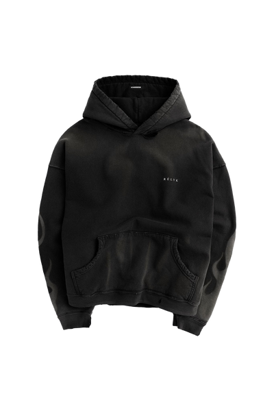 Flame Black Tommy Hoodie