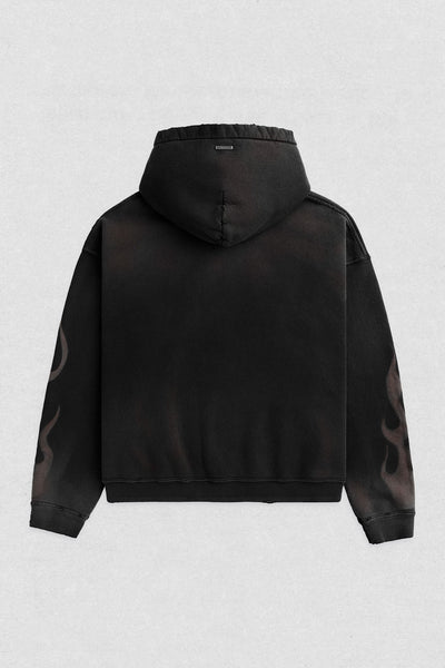 Flame Black Tommy Hoodie