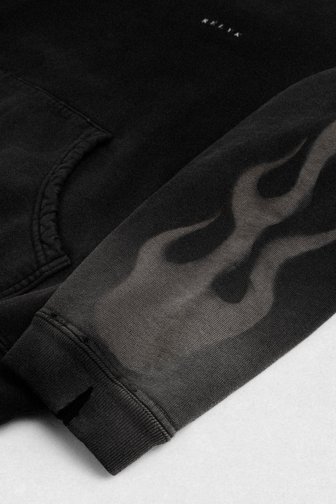 Flame Black Tommy Hoodie