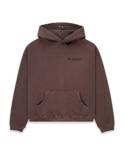 No Service Tommy Hoodie Wine