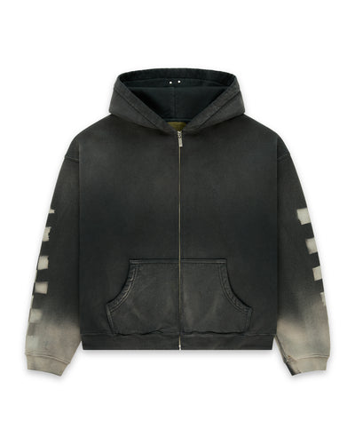 Tommy Checkered Zip Black