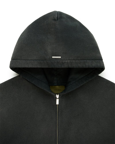 Tommy Checkered Zip Black