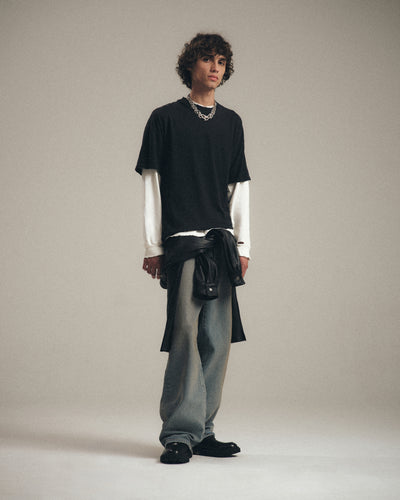 Black Lee Crop Tee